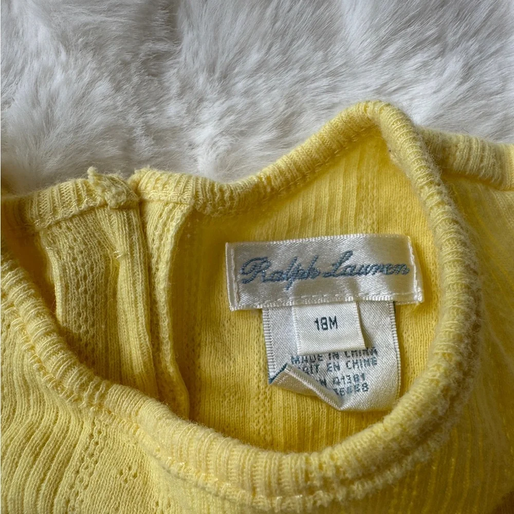 Ralph Lauren Yellow Floral Baby Bubble